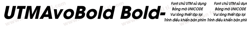 UTMAvoBold Bold字体转换